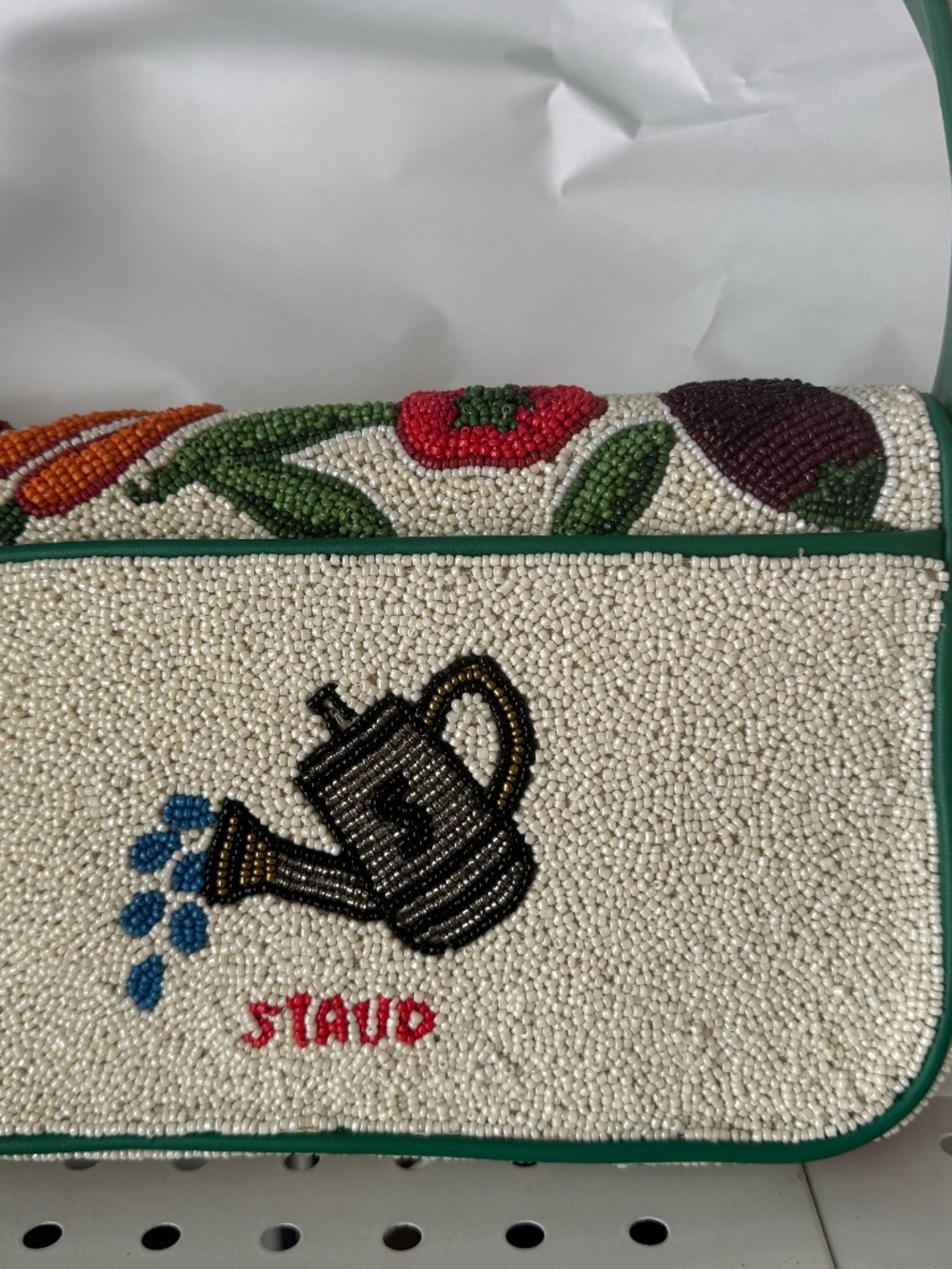 STAUD Beaded Tommy Bag New w tag rare - Picture 3 of 11